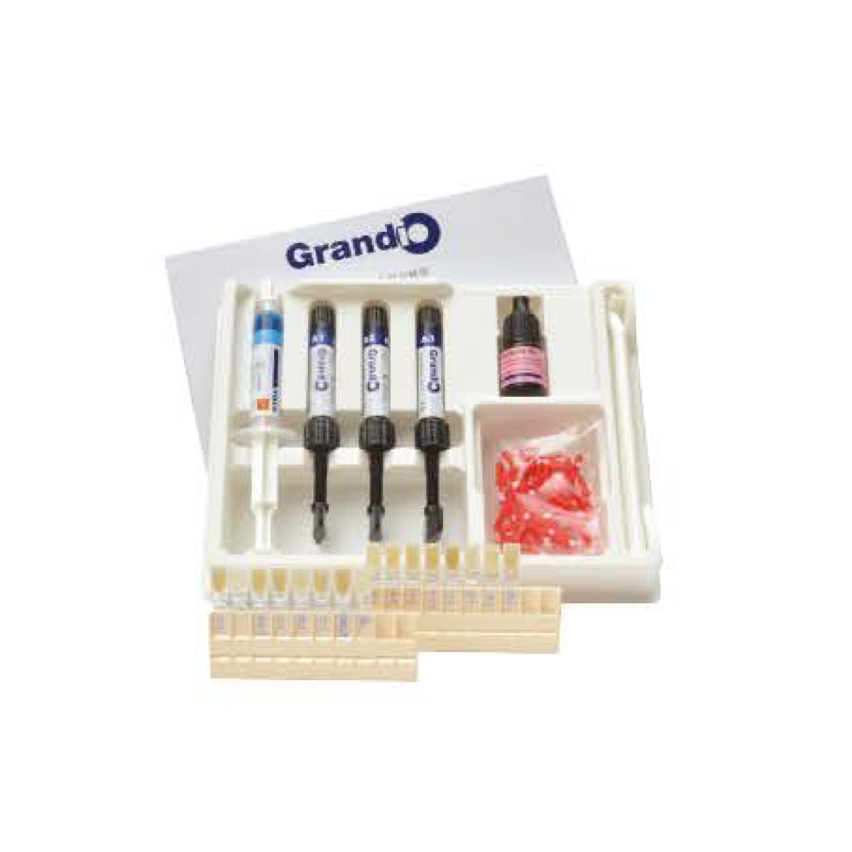 Resina GrandiO Triset VOCO Jeringas 3 X 4 + Solobond M + Accesorios - producto dental BIGtree