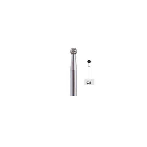 Fresa Diamante Bola Friction Grip 2.5mm 5Pz P6 D 001-025