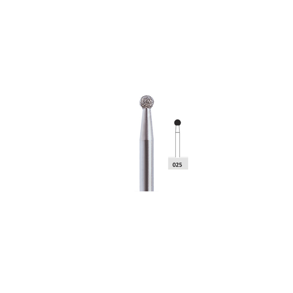 Fresa Diamante Bola Friction Grip 2.5mm 5Pz P6 D 001-025 - producto dental BIGtree