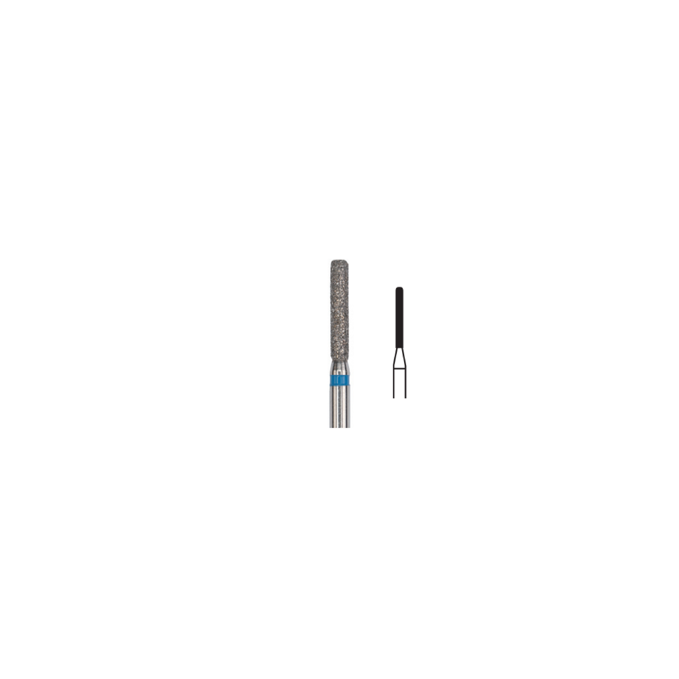 Fresa Diamante Cilindrica Borde Red Gd Friction Grip 1.0 mm 5Pz P11 D 158-010