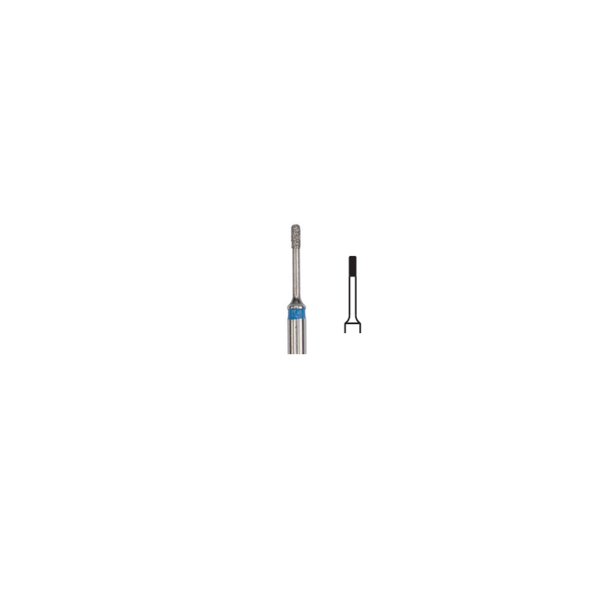 Fresa Diamante Cilindrica Plana Mi Friction Grip 0.8 mm 5Pz P23 D 156-008 - producto dental BIGtree