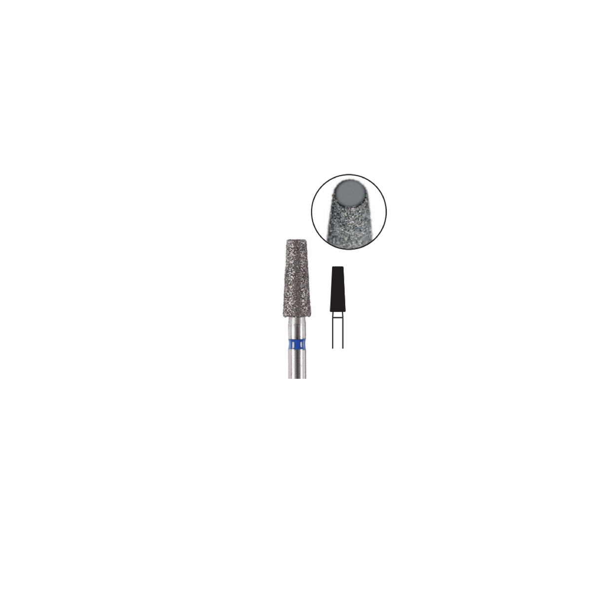 Fresa Diamante Conica Plana Ch L Friction Grip 2.5 mm 5Pz P13 D 183-025 - producto dental BIGtree