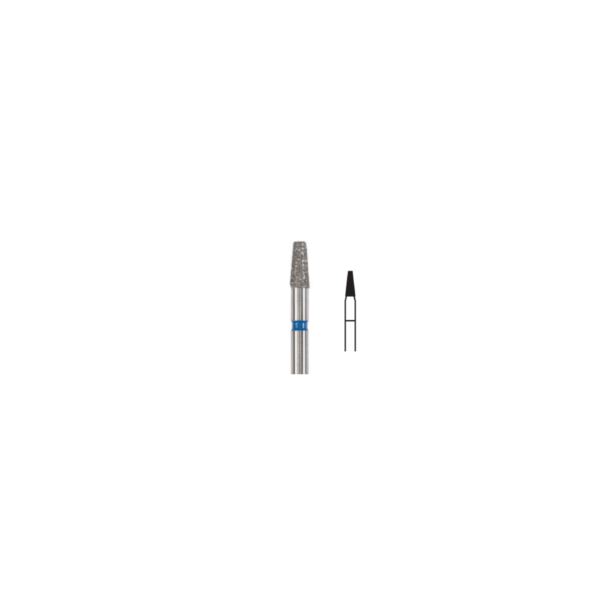Fresa Diamante Conica Plana Corta Friction Grip 1.6 mm 5Pz P12 D 170-016 - producto dental BIGtree