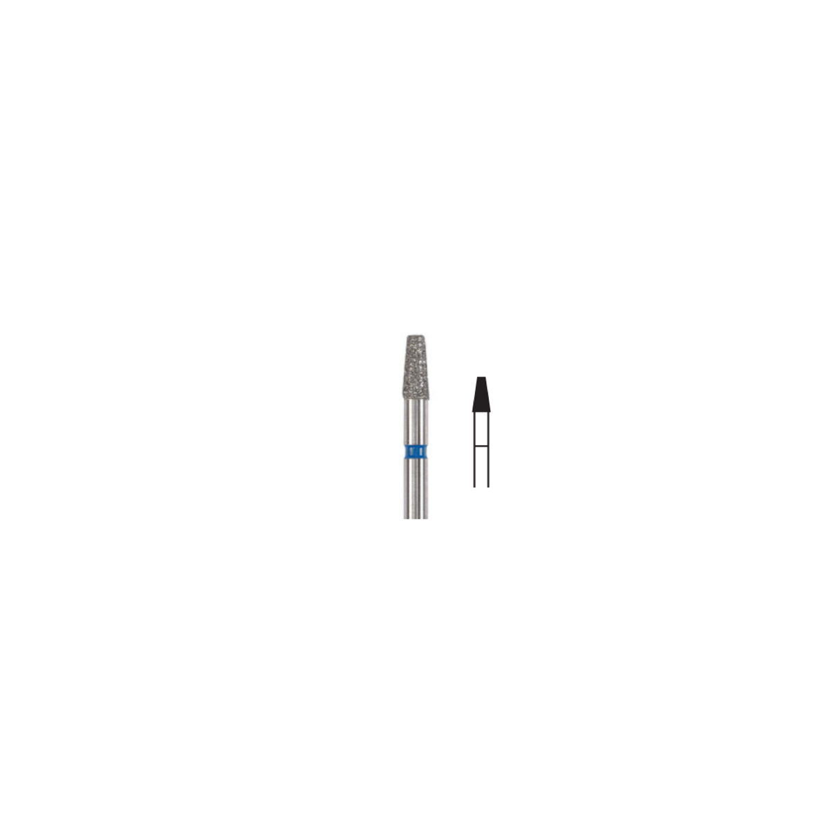 Fresa Diamante Conica Plana Corta Friction Grip 2.1 mm 5Pz P12 D 170-021 - producto dental BIGtree