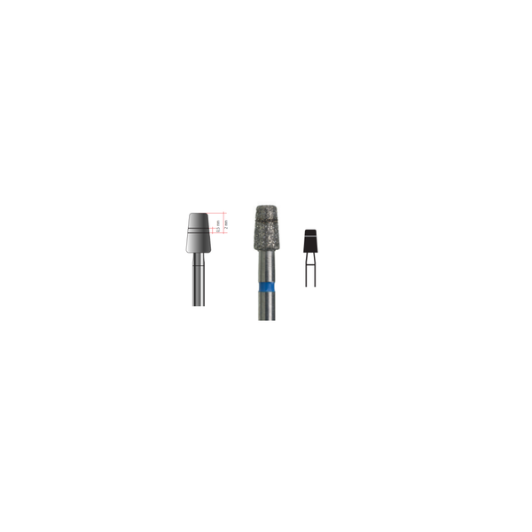 Fresa Diamante Conica Plana Md 2.5 mm 5Pz P22 D 544-025 - producto dental BIGtree