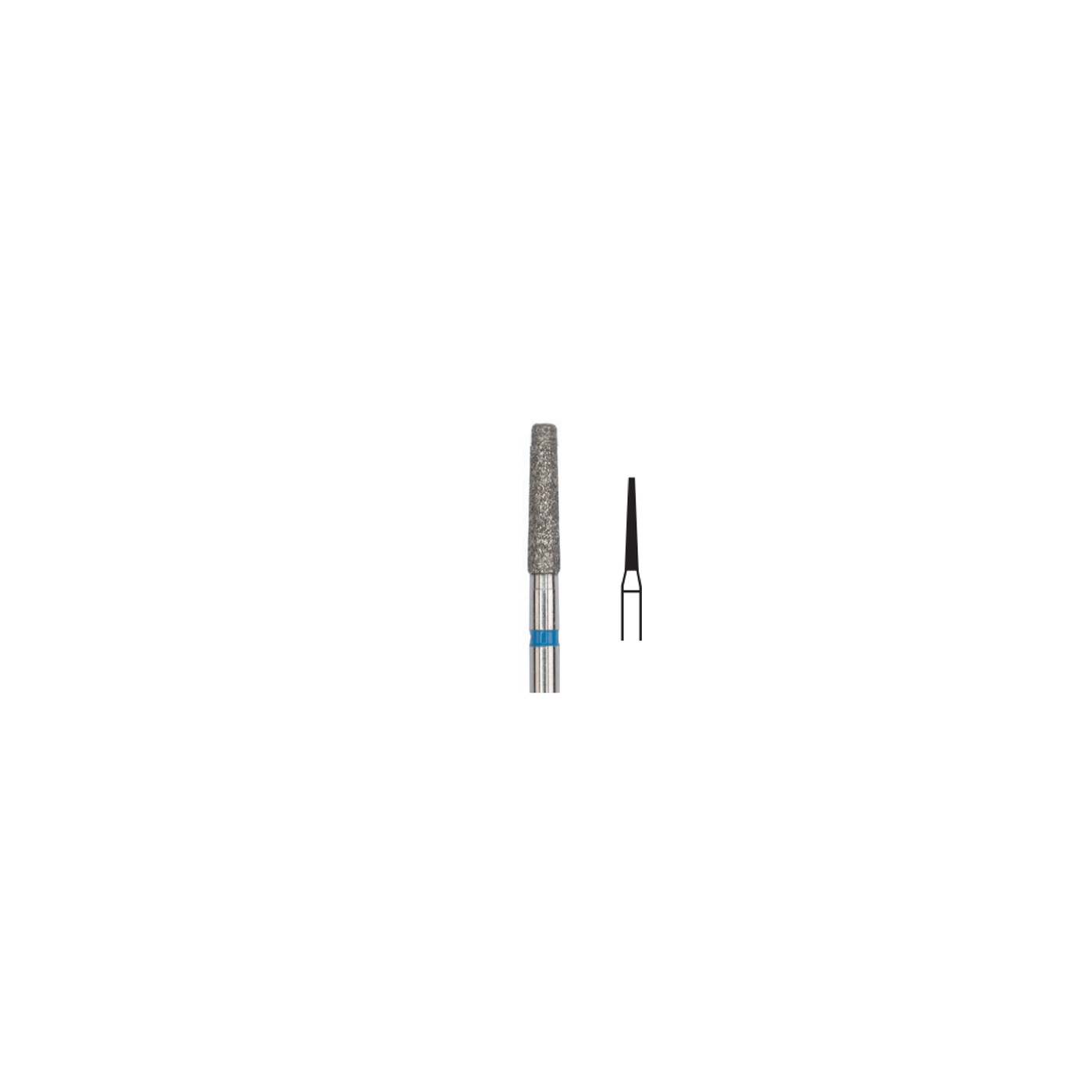 Fresa Diamante Conica Plana Md Friction Grip 1.2 mm 5Pz P13 D 172-012