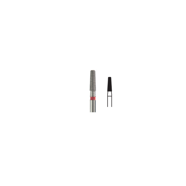 Fresa Diamante Conica Plana Red M Friction Grip 1.8 mm 5Pz P21 D 584-018 - producto dental BIGtree