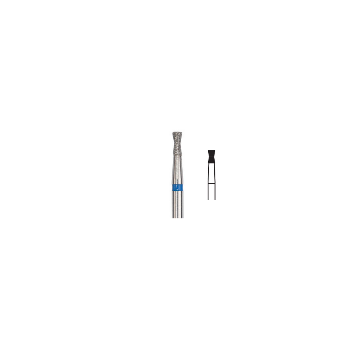 Fresa Diamante Cono Invertido Con Tallo Friction Grip 1.6 mm 5Pz P7 D 019-016