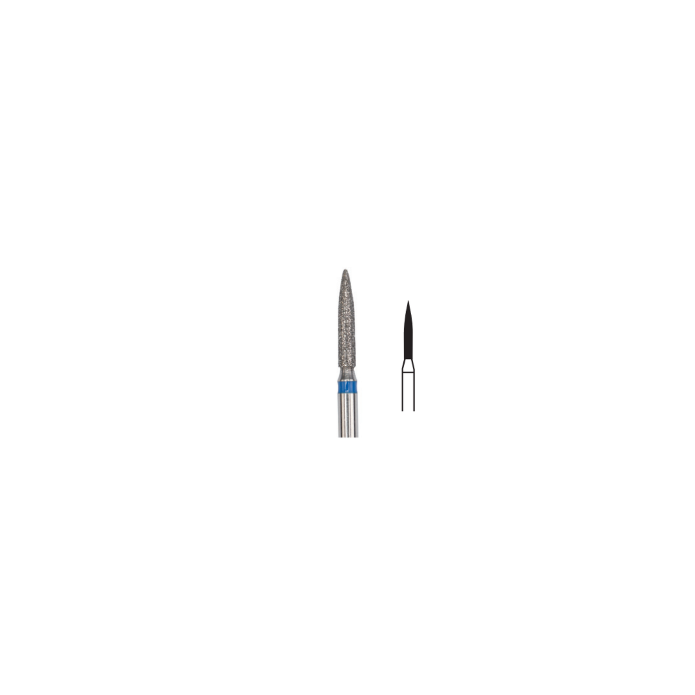 Fresa Diamante Flama Ch Friction Grip 1.2 mm 5Pz P17 D 249-012