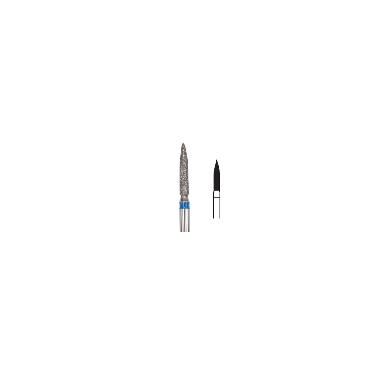Fresa Diamante Flama Ch Friction Grip 1.6 mm 5Pz P17 D 249-016 - producto dental BIGtree