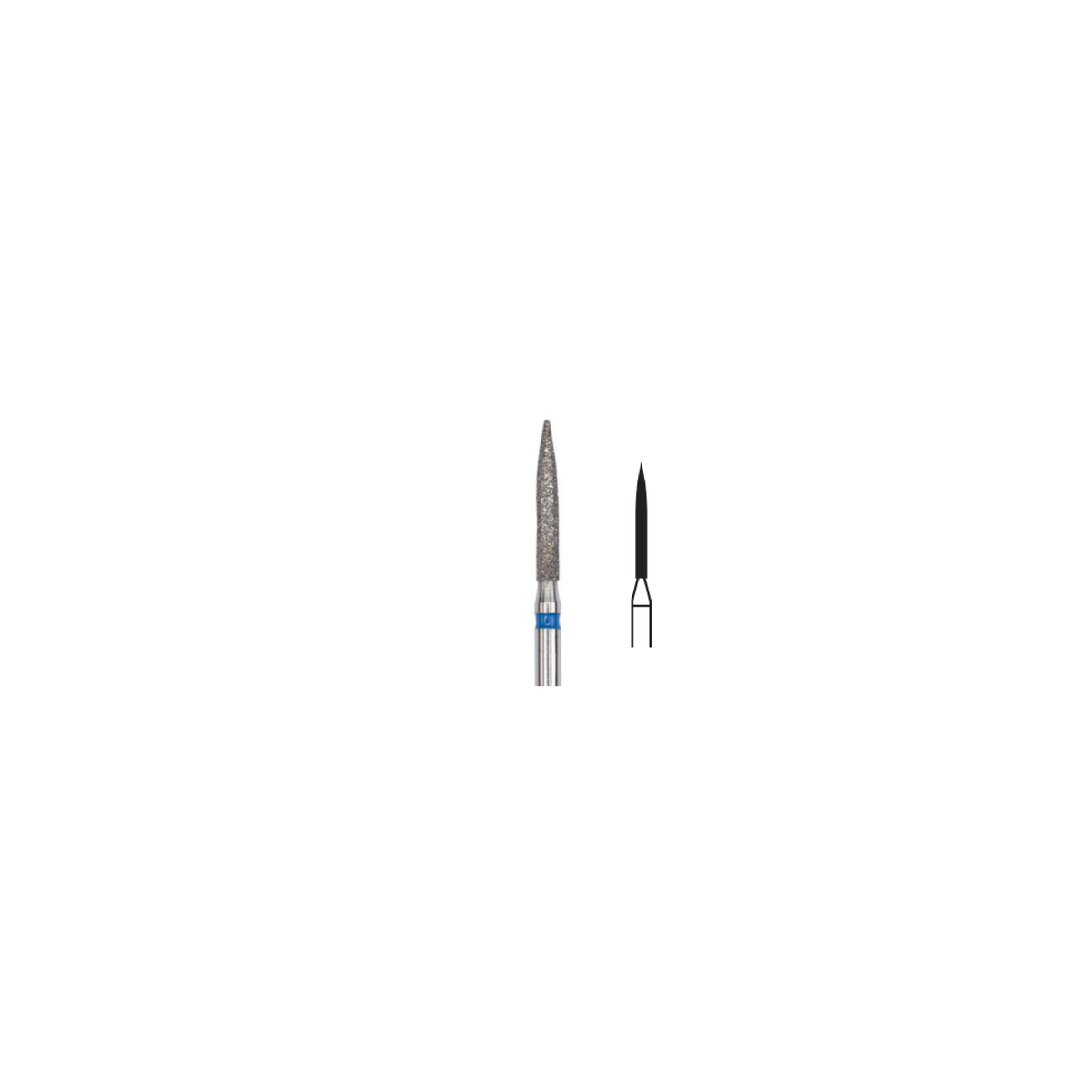 Fresa Diamante Flama Md Friction Grip 1.0 mm 5Pz P18 D 250-010 - producto dental BIGtree