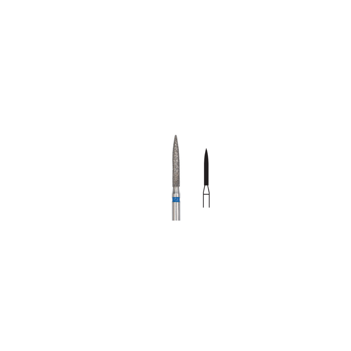 Fresa Diamante Flama Md Friction Grip 1.2 mm 5Pz P18 D 250-012 - producto dental BIGtree