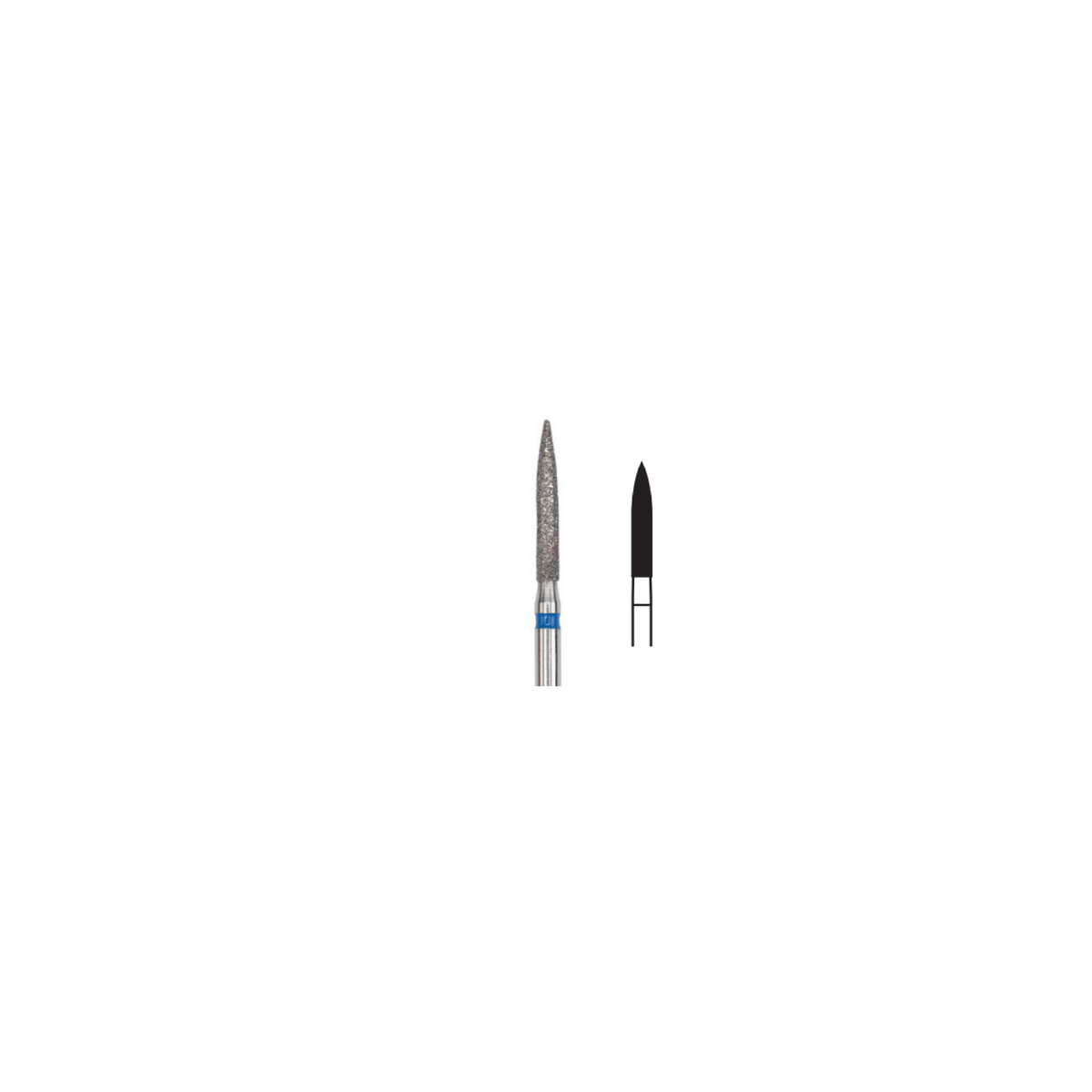 Fresa Diamante Flama Md Friction Grip 1.8 mm 5Pz P18 D 250-018 - producto dental BIGtree