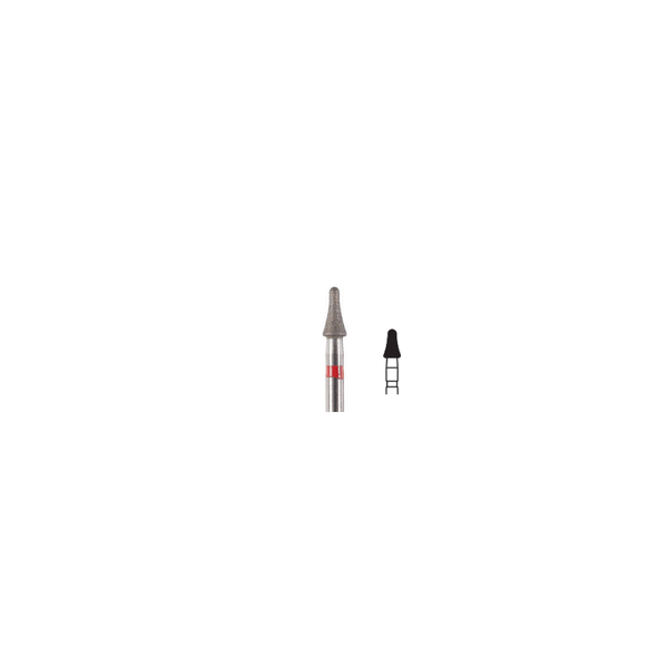 Fresa Diamante Flama Red Friction Grip 2.3 mm 5Pz P21 D 466-023 - producto dental BIGtree
