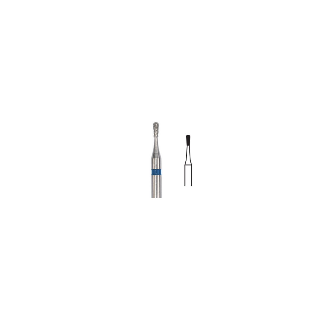 Fresa Diamante Pera Xch Friction Grip 1.0 mm 5Pz P16 D 237-010 - producto dental BIGtree