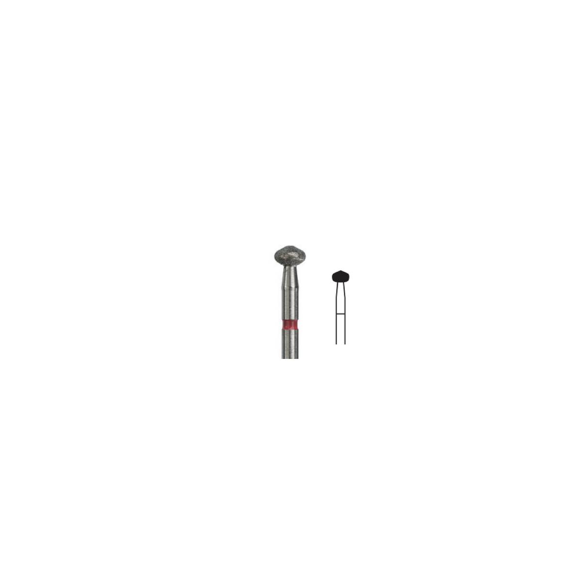 Fresa Diamante Pimpollo Friction Grip 3.1 mm 5Pz P20 D 464-031 - producto dental BIGtree