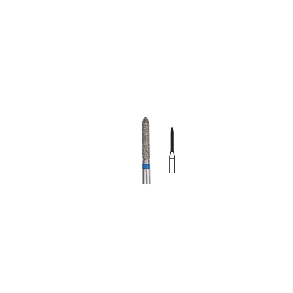 Fresa Diamante Torpedo Md Friction Grip 1.0 mm 5Pz P19 D 289-010 - producto dental BIGtree