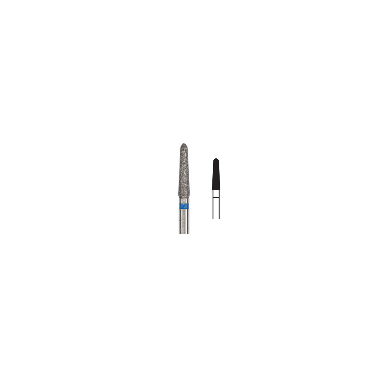 Fresa Diamante Torpedo Md Friction Grip 2.1 mm 5Pz P20 D 298-021 - producto dental BIGtree