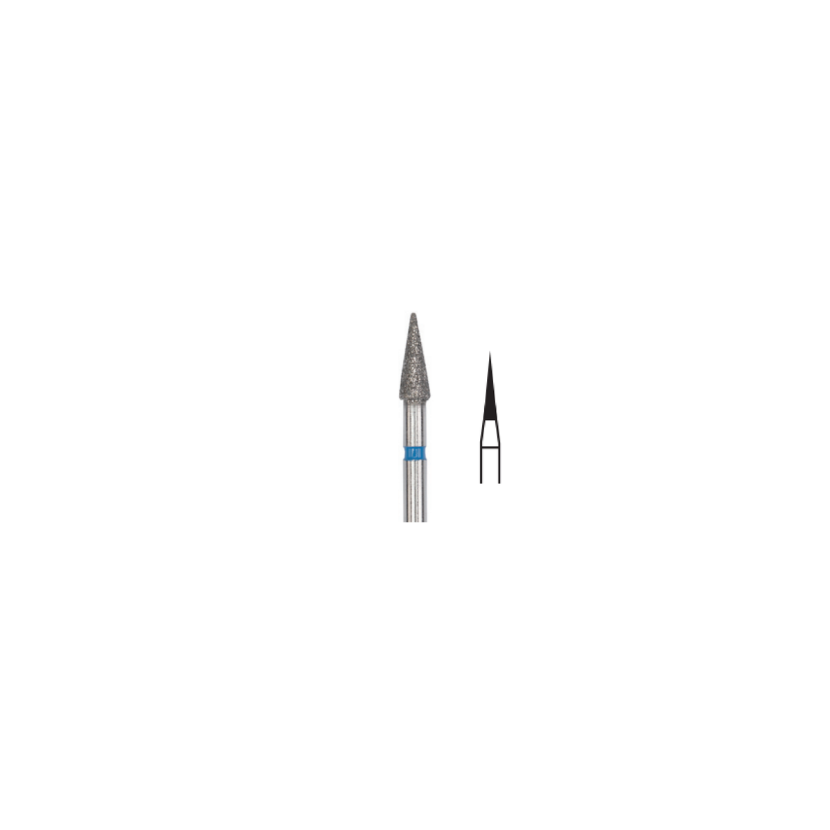 Fresa Diamante Tronco Conica Friction Grip 1.2 mm 5Pz P12 D 164-012 - producto dental BIGtree