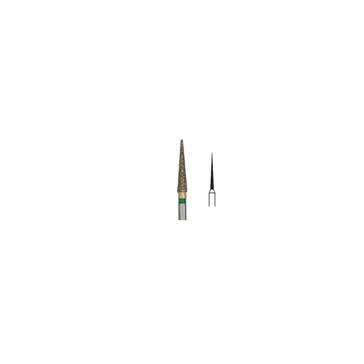 Fresa Piraña Aguja Gd Friction Grip 1.0 mm 2Pz P35 D 166-010 - producto dental BIGtree