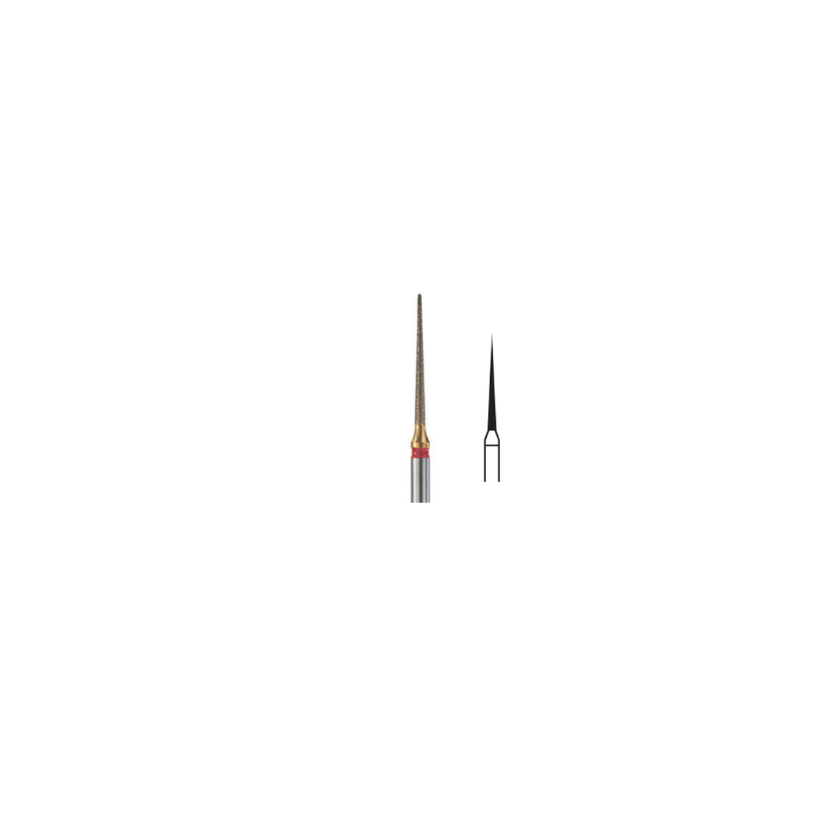 Fresa Piraña Aguja Gd Friction Grip 1.0 mm 2Pz P35 D 167-010 - producto dental BIGtree