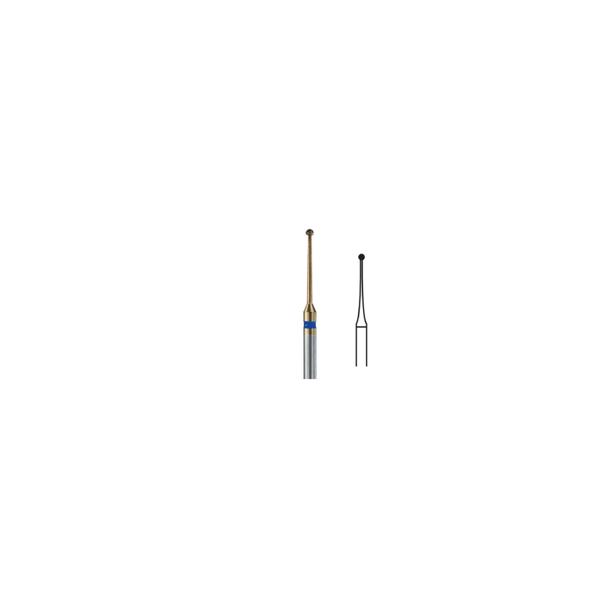 Fresa Piraña Bola Ch Friction Grip 1.0 mm 2Pz P38 D 697-010 - producto dental BIGtree