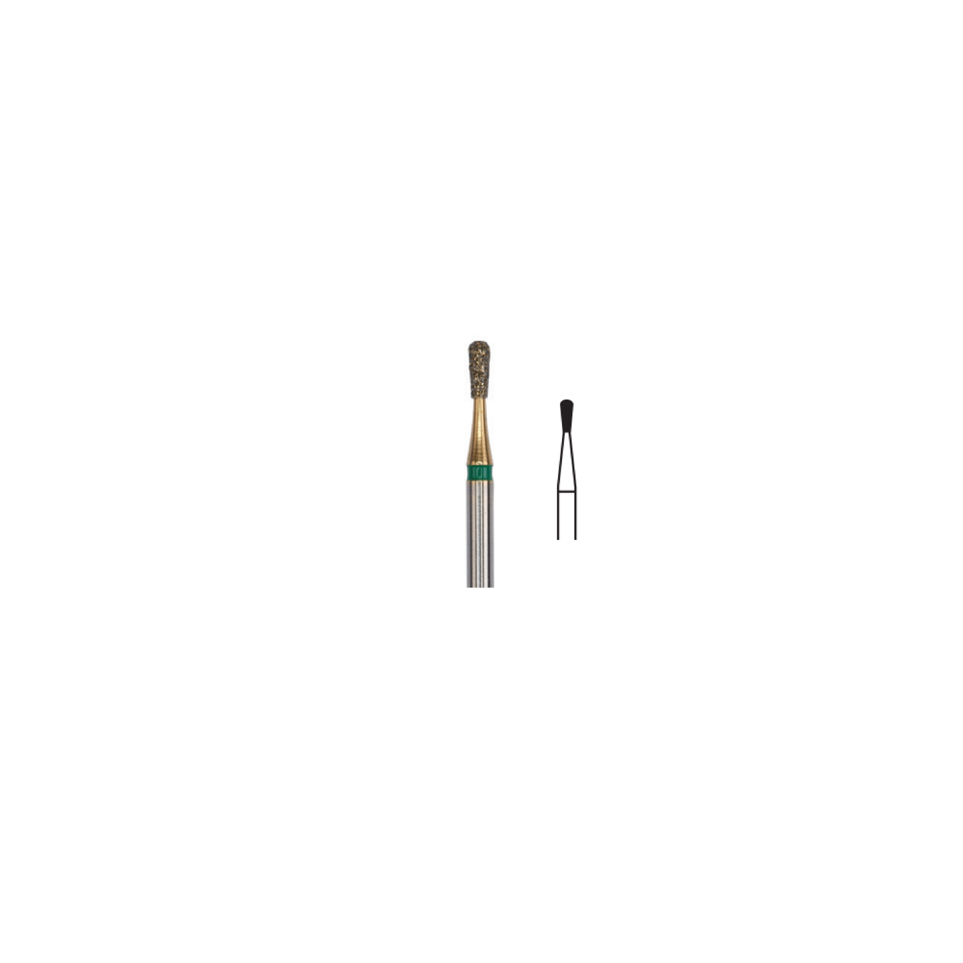 Fresa Piraña Pera Friction Grip 1.2 mm 2Pz P36 D 238-012