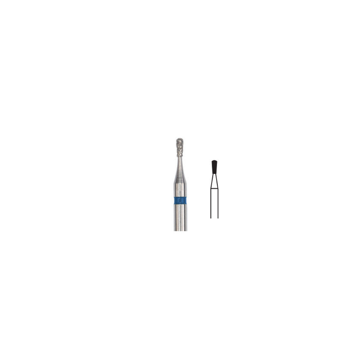 Fresa Diamante Pera Corta Friction Grip 1.2 mm 5Pz P16 D 233-012 - producto dental BIGtree