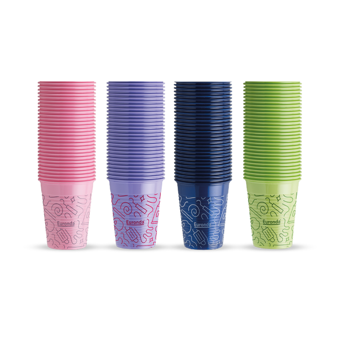 Vasos de Plástico Graffiti Euronda